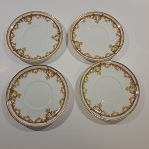 4 Haviland & Co Limoges France Schleiger Saucers